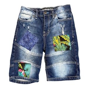 Tony Hawk Patchwork Denim Board Shorts Size 10